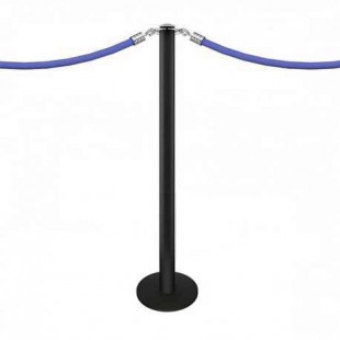 Poteau à corde à visser au sol "Design" (noir) - FIX