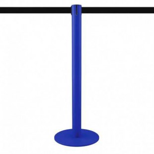 Poteau de balisage bleu 3,7m (bande personnalisable) - MASTER