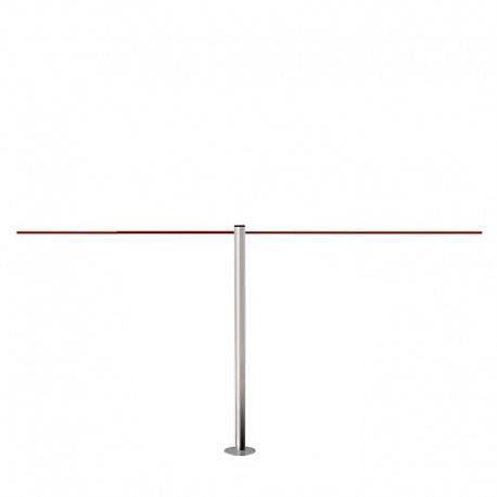 Afzetpaaltje roestvrij staal (45cm) - LINE MINI