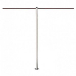 Poteau / Barrière de protection à fixer (Inox brossé) - LINE FIX