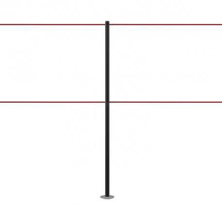  Kordelständer für 2 Kordeln - Schwarz - LINE DUAL