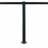 Poteau de balisage, à fixer (noir) - 3,7m - FIX