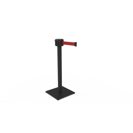 Afzetpaal met lint 7/10m (aanpasbaar)