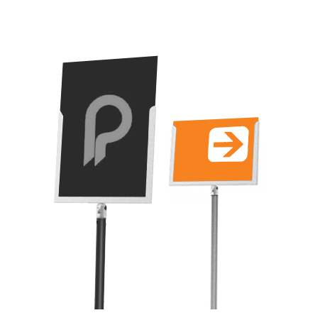 A4 informatiebord voor "Line" afzetpalen - LINE