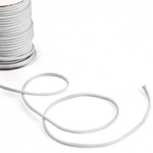 Bobine de corde semi-élastique blanche (25m)