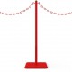 Rode ketting afzetpaal