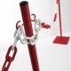 Poteau pour chaine plastique