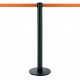 Zwarte afzetpaal met trekband