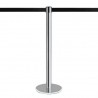 Poteau à sangle 3,2m (chromé - sangle personnalisable) - MASTER