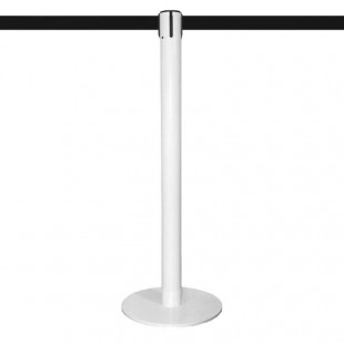 Poteau à sangle 3,2m (blanc laqué, personnalisable) - MASTER 