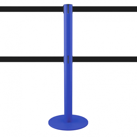 Afzetpaal dubbel afzetlint blauw - MASTER DUAL