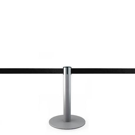 Mini afzetpaaltje zilver - 2,5m afzetlint