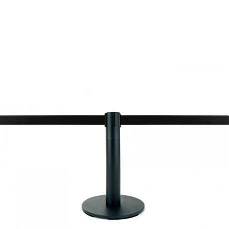 Mini-poteau de délimitation, 2,5m (ruban noir personnalisable) - MASTER MINI 