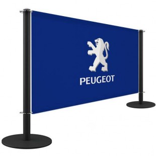 Kaffeebarriere, Schwarz (1m50 ou 2m) - BANNER 