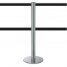 Poteau double (Chromé, personnalisable) 2,5 mètres - MASTER DUAL