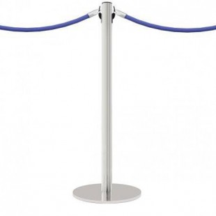 Poteau à cordon en inox satiné - POST