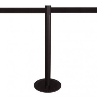 Schwarzfarbiger Außen Gurtpfosten