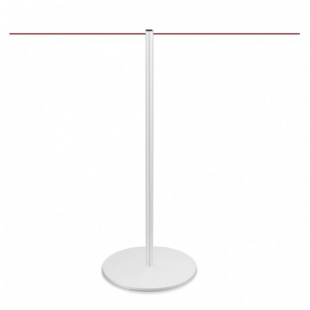 Poteau de foule à corde (blanc) - LINE 