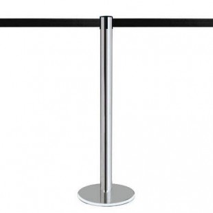 Warteschlange Gurtpfosten 3,7m (Chrom - anpassbar) - MASTER