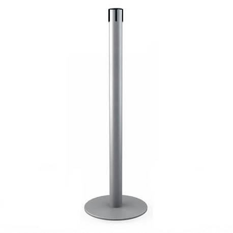 Afzetpaal zonder trekband - zilver