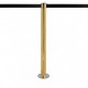 Gurtpfosten Gold zur Bodenverschraubung