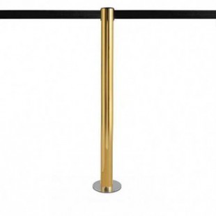 Poteau de balisage (doré), à visser - Sangle 3,2m - FIX 