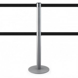 Pfosten mit 2,5m doppelband (Silber) - MASTER DUAL