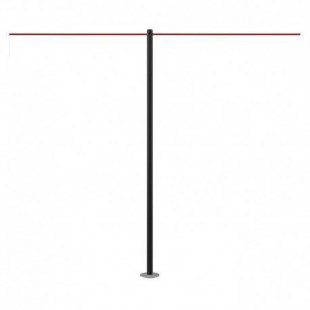 Poteau / Barrière de protection à fixer (noir) - LINE FIX 