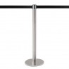 Poteau à sangle 3,7m (INOX brossé - personnalisable) - MASTER