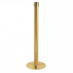 Gold Absperrpfosten ohne Gurt