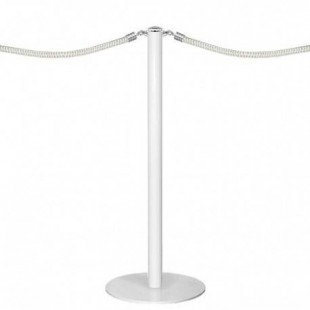 Afzetpaal wit gelakt 