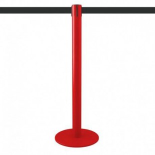  Poteau de balisage rouge 3,7m (sangle personnalisable) - MASTER 
