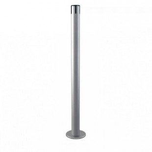 Abgrenzungsständer für Gurtband zur Bodenverschraubung (silber) - FIX