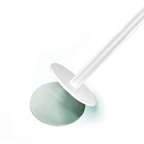 Poteau à pied magnétique (Blanc laqué) 