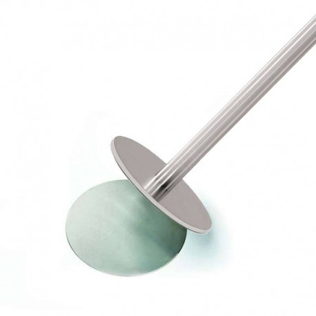 Poteau à cordon, base magnétique (Acier brossé) 