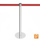 Poteau à sangle 3,7m (chromé - personnalisable) - MASTER